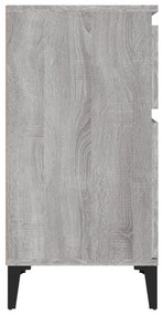 vidaXL Κομοδίνα 2 τεμ. Γκρι Sonoma 40x35x70 εκ.
