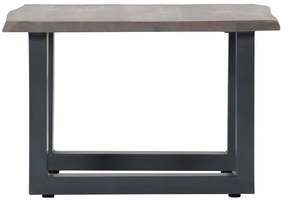 vidaXL Τραπεζάκι Σαλονιού Live Edge Γκρι 60x60x40 εκ. Ξύλο Ακακίας