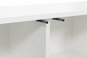 Τραπέζι Tv Merced L105, Άσπρο, 155x54x40cm, 32 kg | Epipla1.gr