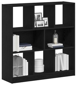 vidaXL Ντουλάπι βιβλίων Μαύρη βελανιδιά 97,5x29,5x100 cm