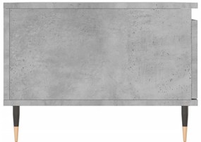 Τραπεζάκι Σαλονιού Γκρι Σκυροδ. 90x50x36,5 εκ. Επεξεργ. Ξύλο - Γκρι