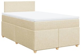 ΚΡΕΒΑΤΙ BOXSPRING ΜΕ ΣΤΡΩΜΑ ΚΡΕΜ 120X200 ΕΚ. ΥΦΑΣΜΑΤΙΝΟ 3286645