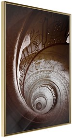 Αφίσα - Winding Staircase - 20x30 - Χρυσό - Χωρίς πασπαρτού