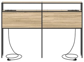 vidaXL Κεφαλάρι Αποθήκης Sonoma Δρυς 140 cm Επεξεργασμένο ξύλο