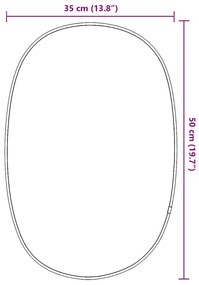 vidaXL Καθρέφτης Τοίχου Χρυσός 50x35 εκ.