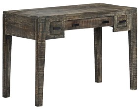 vidaXL Γραφείο Μαύρο 110 x 50 x 75 εκ. από Μασίφ Ξύλο Μάνγκο