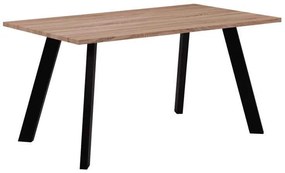 Τραπέζι Baxter 120x70 Sonoma/Βαφή Μαύρη