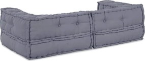 vidaXL Μονάδα Μοντέρνου Καναπέ 3 pcs Γκρι 140 x 70 x 36 εκ Ύφασμα