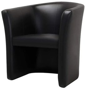 Πολυθρόνα Comfivo 271, Μαύρο, 74x55x50cm, 11 kg, Οικολογικό δέρμα, Πόδια: Πλαστική ύλη | Epipla1.gr