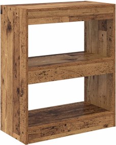 vidaXL Βιβλιοθήκη 2 επιπέδων 60 x 30 x 72 εκ. Επεξεργασμένο Ξύλο