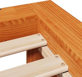 vidaXL Σκελετός Κρεβ. Χωρίς Στρώμα Καφέ Κεριού 160x200 εκ Μασίφ Πεύκο