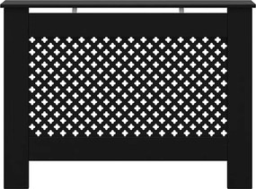 vidaXL Κάλυμμα Καλοριφέρ Μαύρο 112 x 19 x 81,5 εκ. από MDF