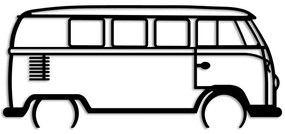 Διακοσμητικό Τοίχου Vosvos 891TNL3306 73x33cm Black Wallity Μέταλλο