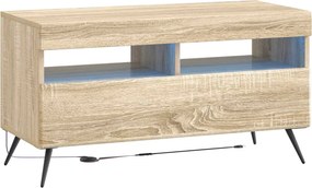 vidaXL 5 Τεμάχια LED Τηλεοπτικού Ντουλαπιού Sonoma Δρυς