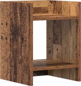 vidaXL Βάση φυτών 2 τεμ. Παλαιωμένο ξύλο 30 x 30 x 40 cm