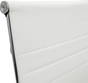 Καρέκλα γραφείου επισκέπτη Valter pakoworld λευκό pu 55.5x48x88εκ