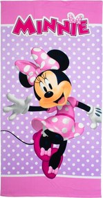 Παιδική Πετσέτα Θαλάσσης Microfiber (70x140) Dimcol Minnie 180 Lilac