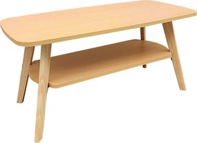 Τραπέζι σαλονιού Komela I mdf σε φυσική απόχρωση 100x48x45cm