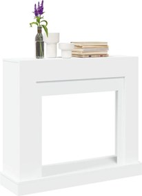 vidaXL Πλαίσιο Τζακιού Λευκό 100x30x87,5 εκ. από Επεξ. Ξύλο