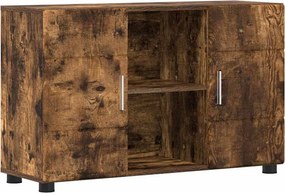 vidaXL Πλαϊνό γραφείο FLORIN Καπνιστό Δρύς 88,5 x 30,5 x 55,5 εκ