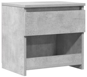 vidaXL Κομοδίνο Γκρι Σκυροδέματος 40 x 30 x 39 εκ. από Επεξ. Ξύλο
