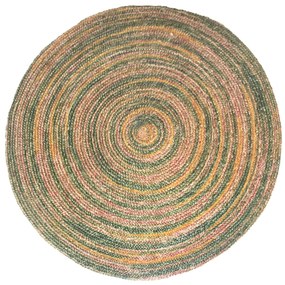 Χαλί Γιούτα SOMINOVA GREEN &#8211; 150×150 cm 150cm-Στρογγυλό GREEN