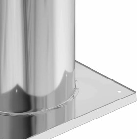 vidaXL Επέκταση Κεφαλής Καμινάδας Ασημί 29 x 29 x 50 εκ.