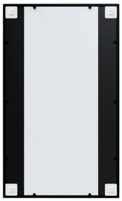 Καθρέφτης Τοίχου Μαύρος 100 x 60 εκ. Μεταλλικός - Μαύρο