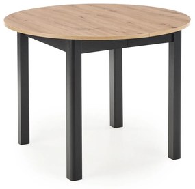 RINGO ext. table artisan oak / black DIOMMI V-PL-RINGO-ST-ARTISAN/CZARNY