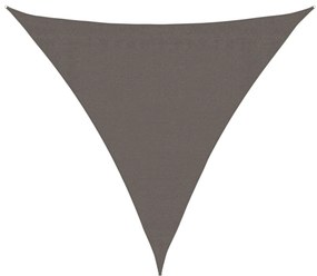vidaXL Πανί Σκίασης Τριγωνικό Ανθρακί 3,6 x 3,6 x 3,6 μ. από HDPE