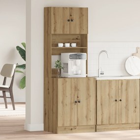 vidaXL Ντουλάπι Κουζίνας από Ξύλο Δρυός 60x50x180 εκ. Κατασκευασμένο από Ξύλο.