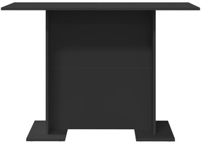vidaXL Τραπέζι Φαγητού Μαύρο 100x60x75 εκ. Κατασκευασμένο από Ξύλο