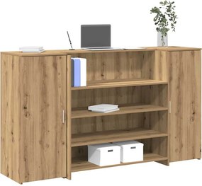 vidaXL Γραφείο υποδοχής 180x50x103,5 εκ. Επεξεργασμένο Ξύλο