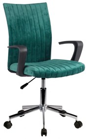 Καρέκλα Γραφείου ROXY Πράσινο Βελούδο 55x58x86-96cm - 14230038 - 14230038