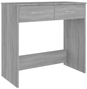vidaXL Γραφείο Γκρι Sonoma 80 x 40 x 75 εκ. από Επεξεργασμένο Ξύλο