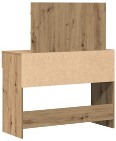 vidaXL Κομοδίνο artisan δρυς 100 x 40 x 120 εκ. Επεξεργασμένο ξύλο