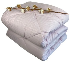 Πάπλωμα 3917 Σατέν Ριγέ Lilac Astron Single 160x240cm Microsatin