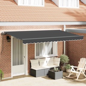 vidaXL Σκηνίτσα Αναδιπλούμενη Ανθρακί 400 x 200 cm ύφασμα
