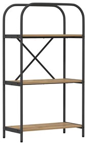 vidaXL Ράφι Βιβλίων artisan δρυς 60 x 30 x 109 εκ Επεξεργασμένο ξύλο