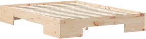 vidaXL Σκελετός Κρεβατιού Καφέ 120 x 200 cm