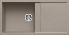 Elleci Unico 480 - Νεροχύτης Κουζίνας Γρανίτη 100x50 - Tortora