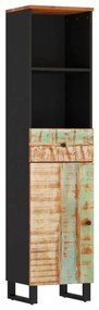 Ντουλάπι Μπάνιου 38 x 33 x 160 εκ. από Μασίφ Ανακυκλωμένο Ξύλο - Πολύχρωμο