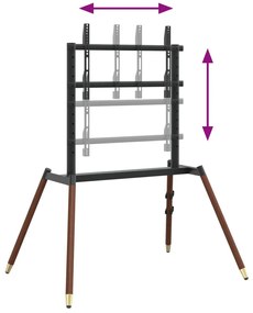 vidaXL Βάση Τηλεόρασης Καβαλέτο για Οθόνη 37-86&#039;&#039; VESA 400x600χιλ 60 κ