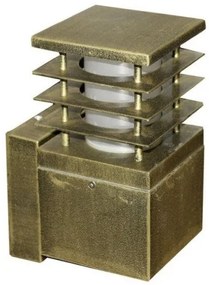 Απλίκα Φωτιστικό Τοίχου με Σκίαστρο h22cm E27 Lumen-9-723471-Ορείχαλκος 9-723471