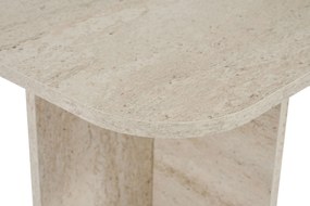 Τραπεζάκι Σαλονιού Τραβερτίνη AKIRA 120x60x41