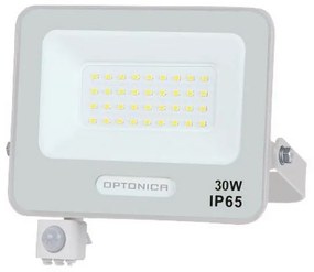 Προβολέας Led MTN-158451 Με Αισθητήρα PIR SMD 30W 3000K 2700lm IP65 15,9x17,8x3cm White Metanor