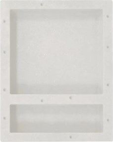 vidaXL Ράφι Ντουζιέρας με 2 Τμήματα Λευκό Ματ 41 x 51 x 10 εκ.
