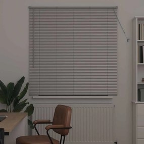vidaXL Βενετσιάνικες Ρόδες Ασημί 130 x 125 εκ Αλουμίνιο