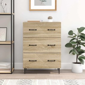 vidaXL Ντουλάπι με Συρτάρια 66 x 34,5 x 89,5 εκ Επεξεργασμένο Ξύλο
