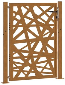 vidaXL Πύλη κήπου 105x130 cm από χάλυβα καιρικές συνθήκες Light Design